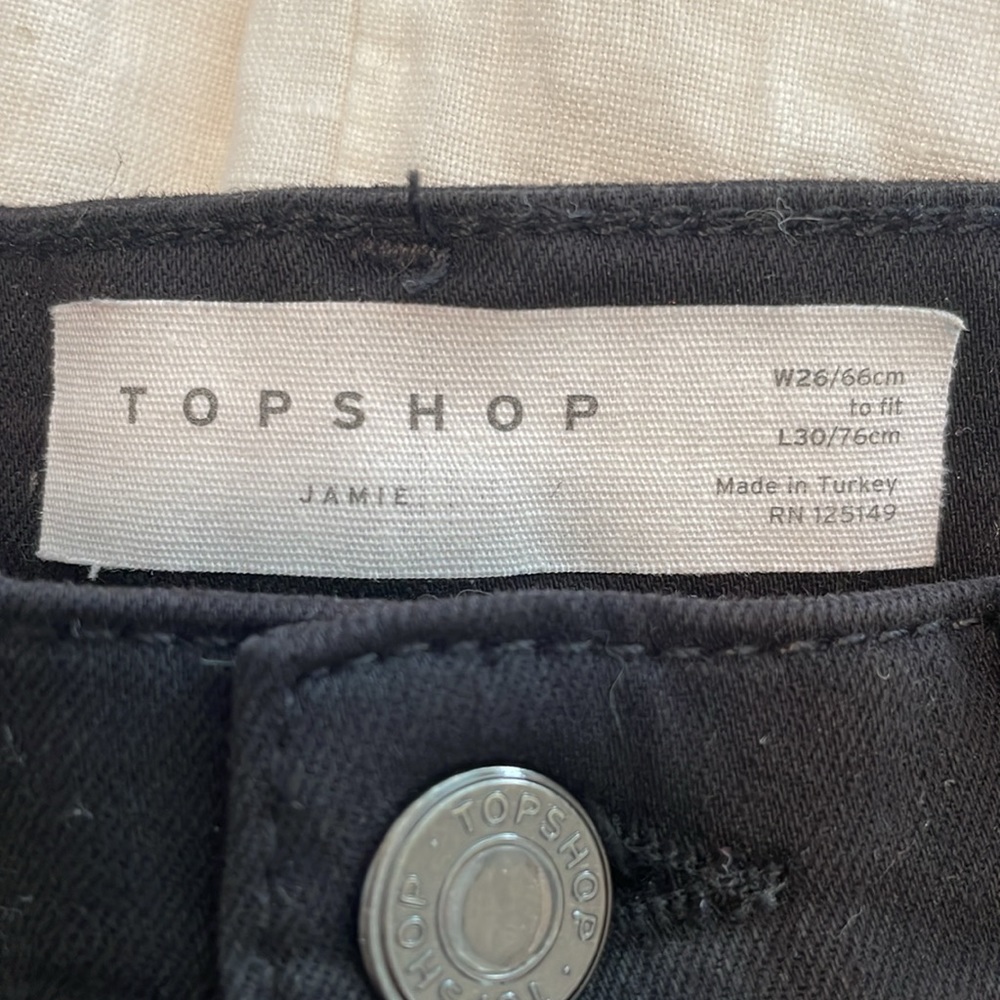 Topshop Ripped Black Jeans - Picture 4 of 4
